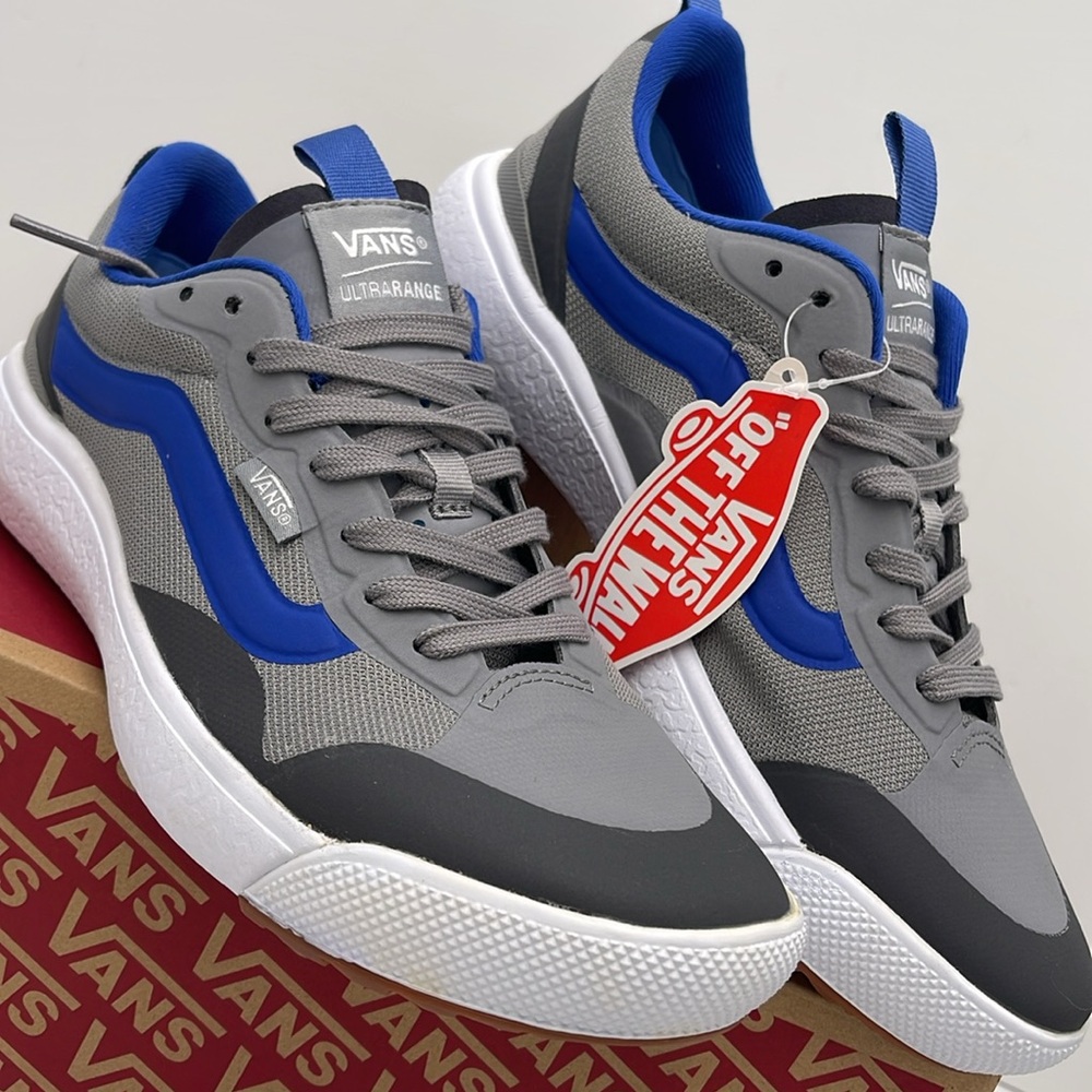 Vans Men’s Gray and Blue Sneakers Ultrarange Exo
Gray/True White VN0A4U1KBGJ - Picture 8 of 16